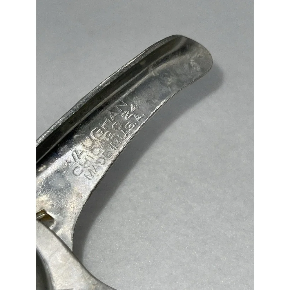 Vintage Stainless Steel Vaughan Lime &‎ Lemon Squeezer Made In USA Chicago